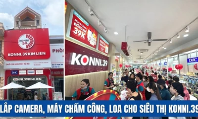 Lắp Hệ Thống Camera, Máy Chấm Công, Loa Cho Siêu Thị KONNI39 Ở Quảng Ninh